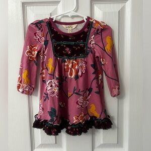 Matilda Jane Purple and Pink Floral Long Sleeve Top